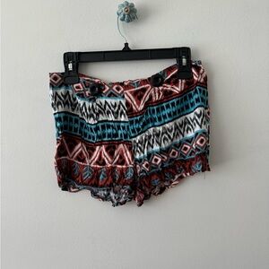 Colorful Patterned Women Shorts